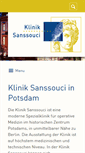 Mobile Screenshot of kliniksanssouci.de